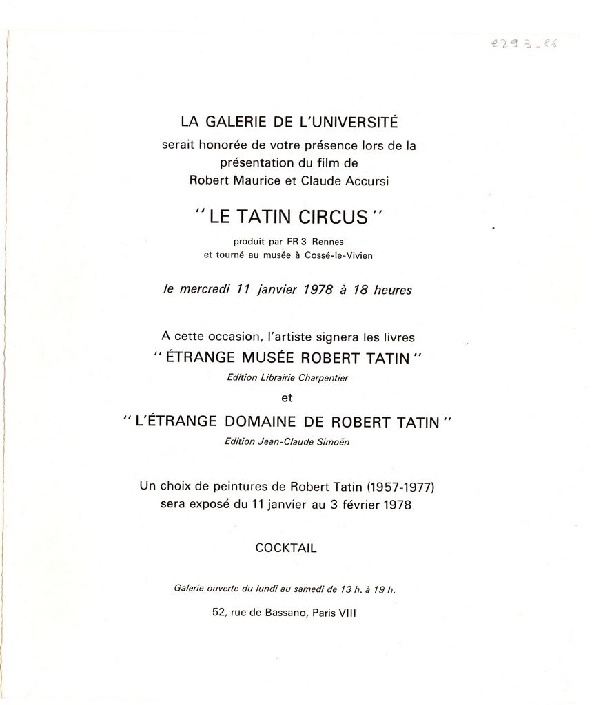 Έκθεση Robert Tatin
