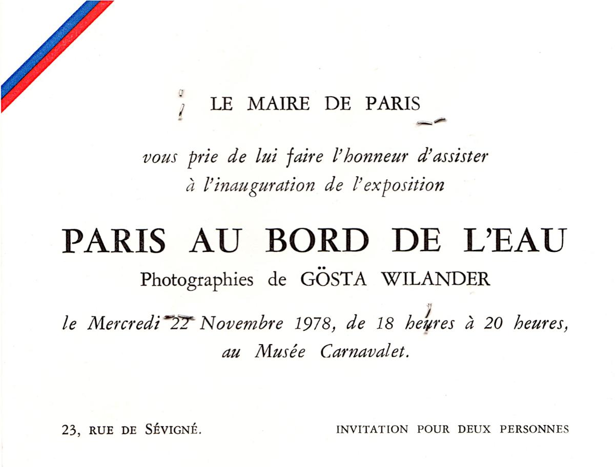 Έκθεση “Paris au bord de l’ eau”