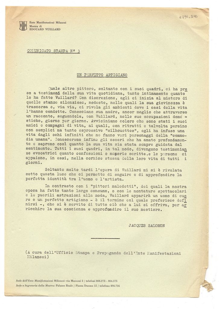 Έκθεση “Eduard Vuillard”