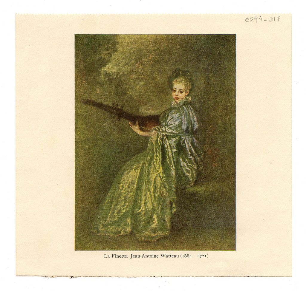 Αναπαραγωγή έργου του J.A. Watteau “La Finette”