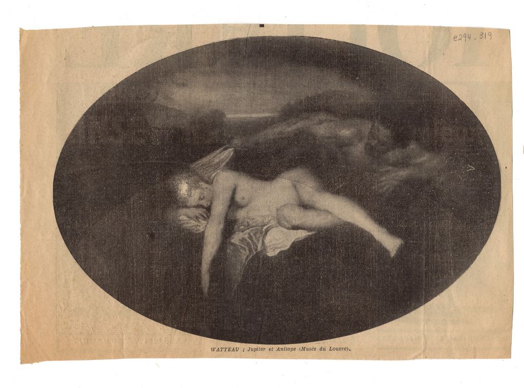 Αναπαραγωγή έργου του J.-A. Watteau “Jupiter et Antiope”