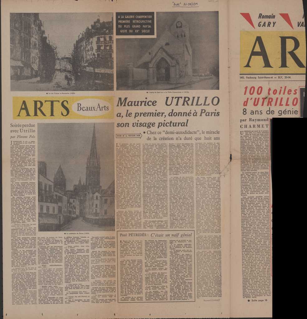 “Soirée perdue avec Utrillo”