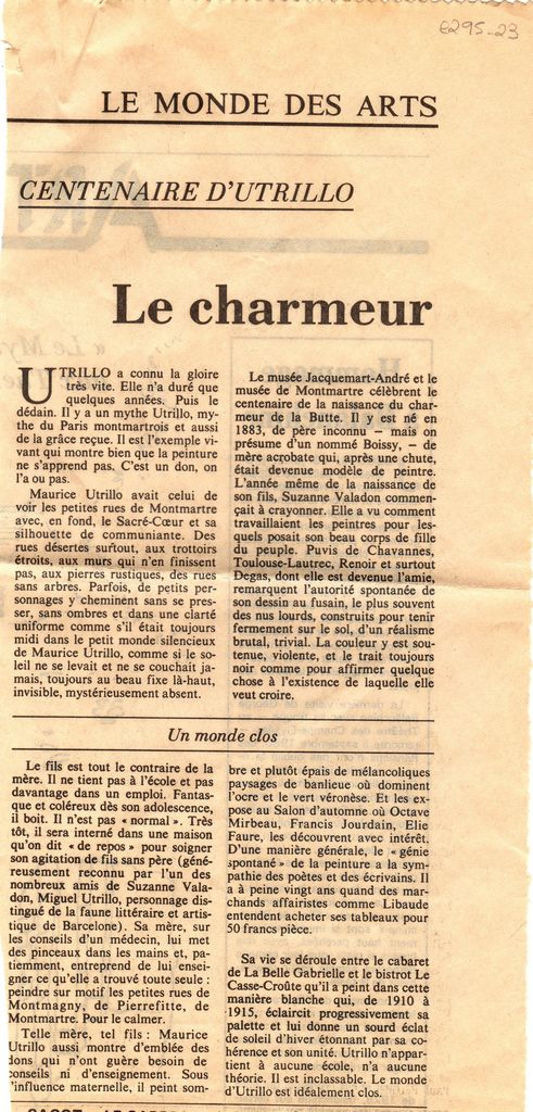 “Le charmeur de la Butte”