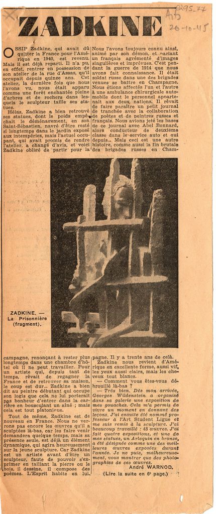 “Zadkine”