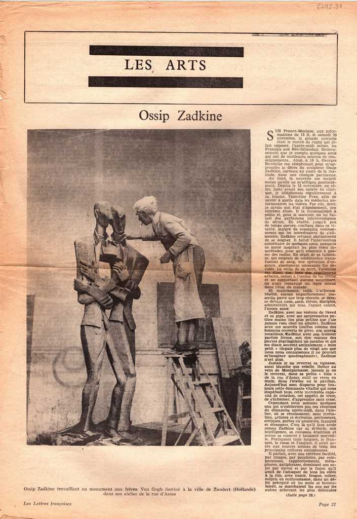 “Ossip Zadkine”