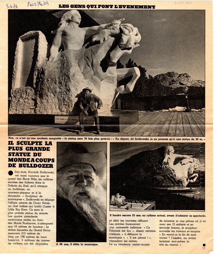 “Il sculpte la plus grande statue du monde à coups de bulldozer”