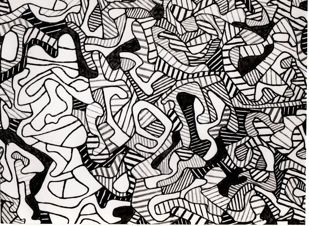 Αναπαραγωγή έργου του J. Dubuffet “L’Argebre des incertiturdes”