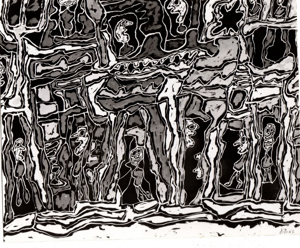 Αναπαραγωγή έργου του J. Dubuffet “Paris Plaisir III”