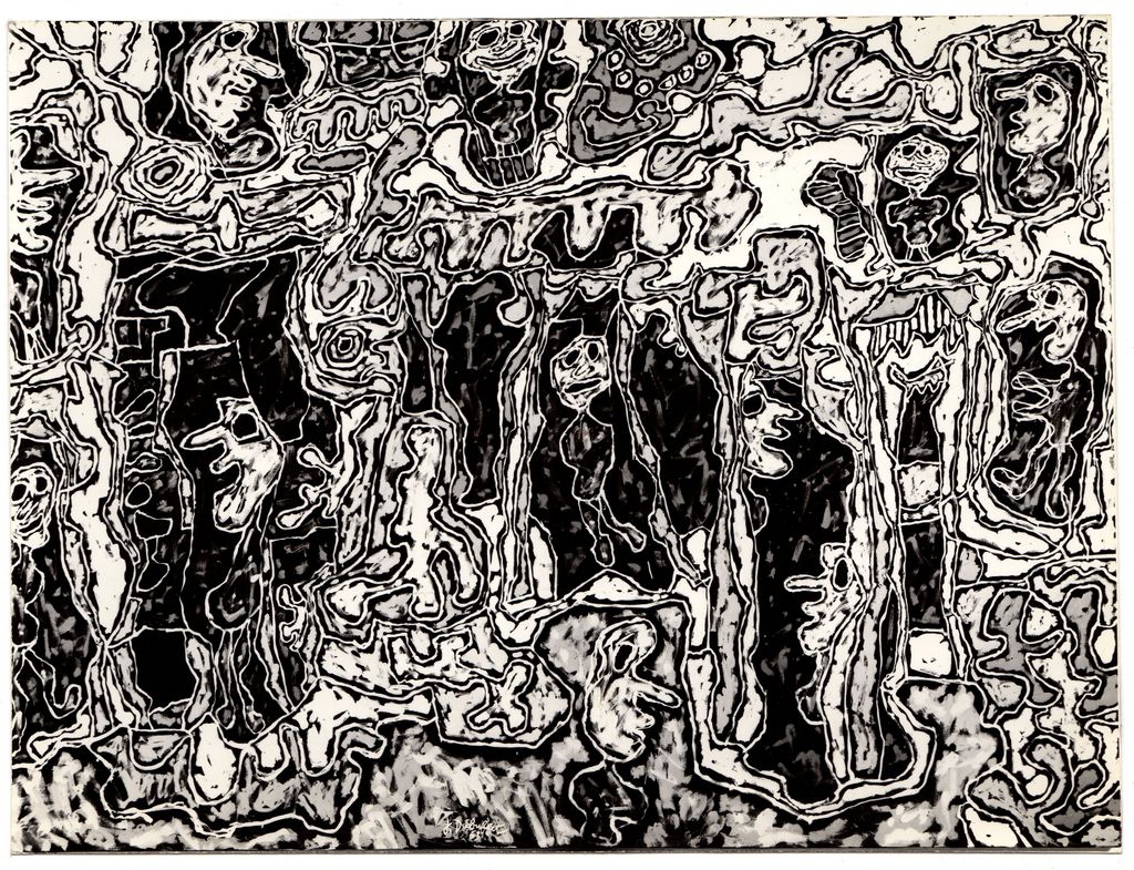 Αναπαραγωγή έργου του J. Dubuffet “Cité Fantoche”