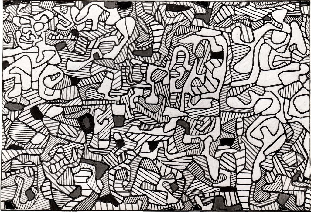 Αναπαραγωγή έργου του J. Dubuffet “Les Inconsistances – Panneau ΙΙΙ”