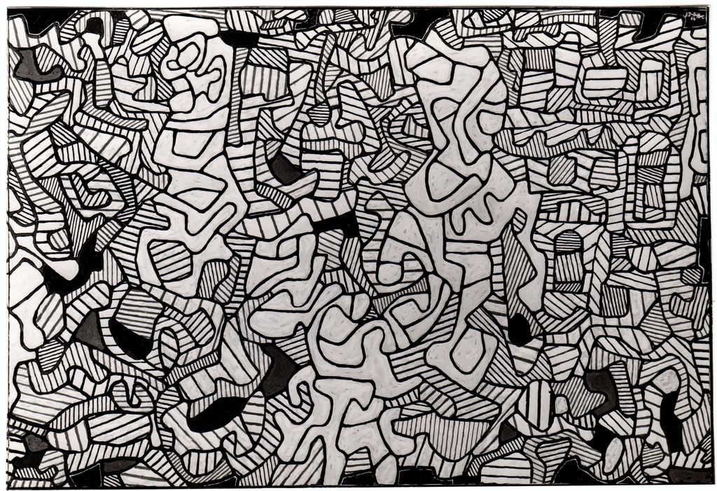 Αναπαραγωγή έργου του J. Dubuffet Les Inconsistances – Panneau IV”