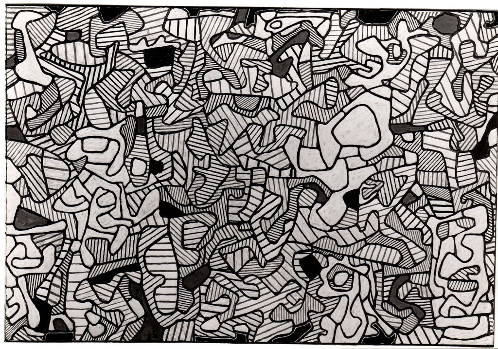 Αναπαραγωγή έργου του J. Dubuffet “Les Inconsistances – Panneau II”