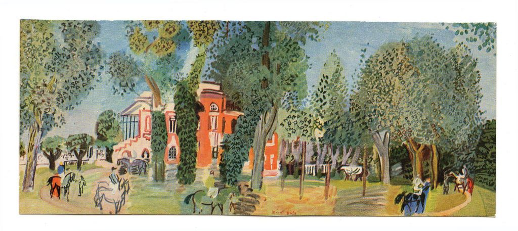 Αναπαραγωγή έργου του R. Dufy “Paddock à Deauville”