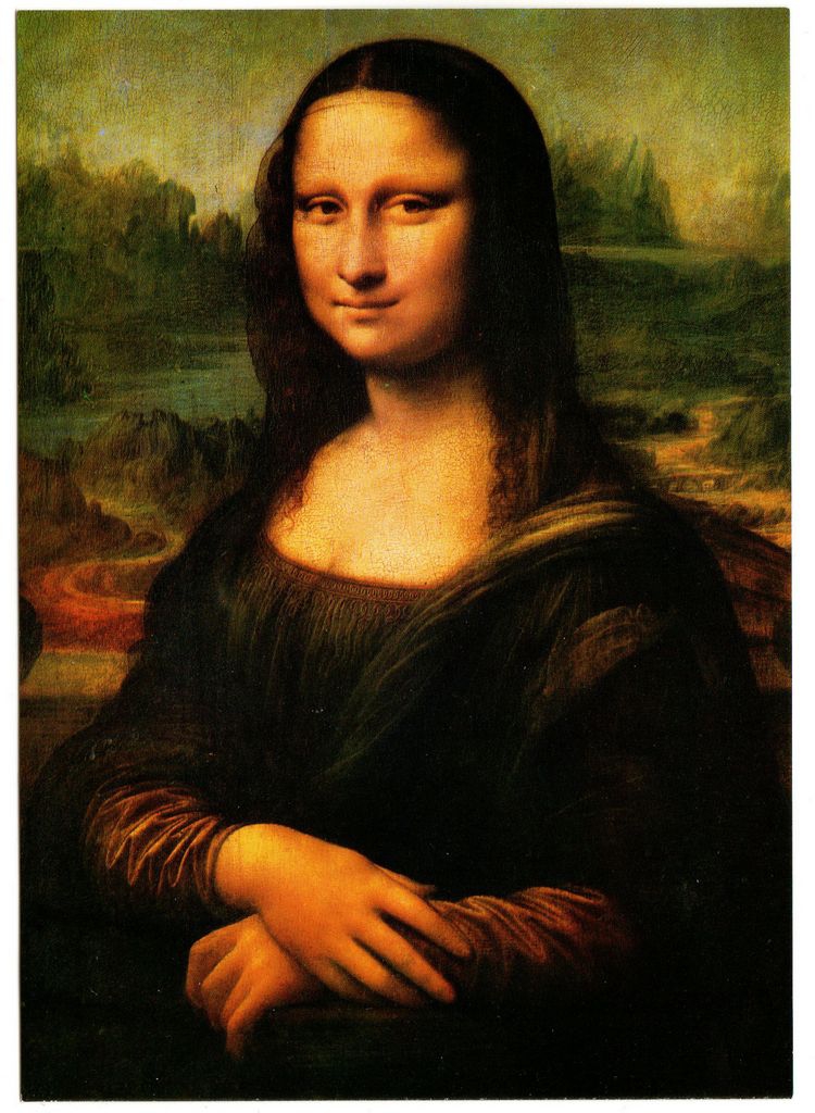 Αναπαραγωγή έργου του Leonardo Da Vinci “Τζοκόντα” (λεπτομέρεια)