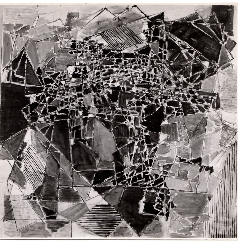 Αναπαραγωγή έργου της N. Dumitresco “Noir et Bleu 62”