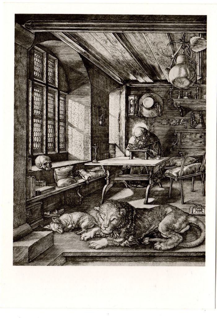 Αναπαραγωγή έργου του A. Dürer “Hl. Hieronymus im Gehäuse”