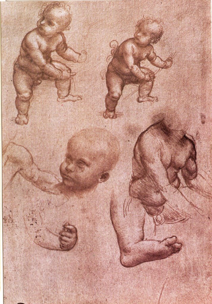 Αναπαραγωγή έργου του Leonardo Da Vinci “Studio di bimbi”