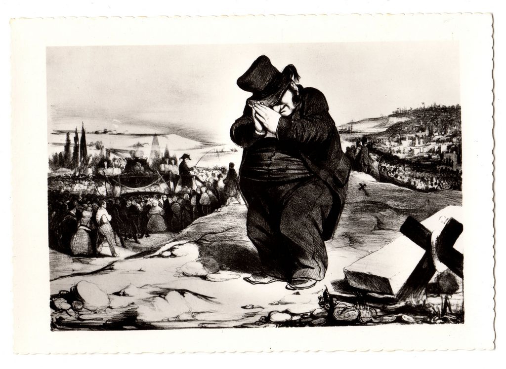 Αναπαραγωγή έργου του H. Daumier “Enfoncé ! … altrape mon viex (mai 1834)”