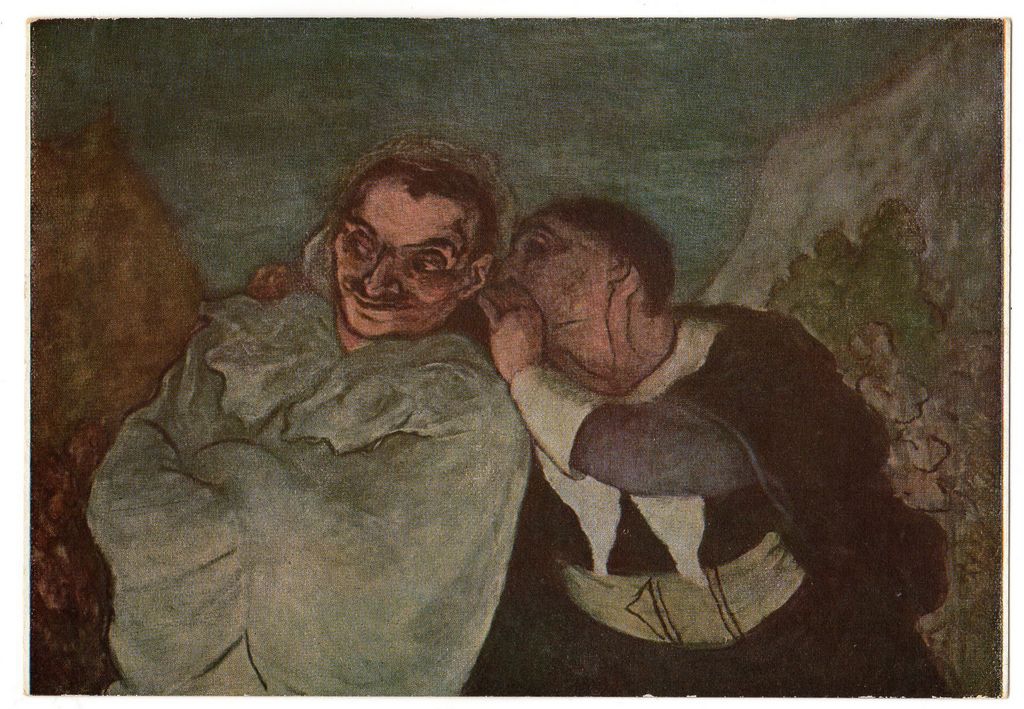 Αναπαραγωγή έργου του H. Daumier “Scrispin et Scrapin”