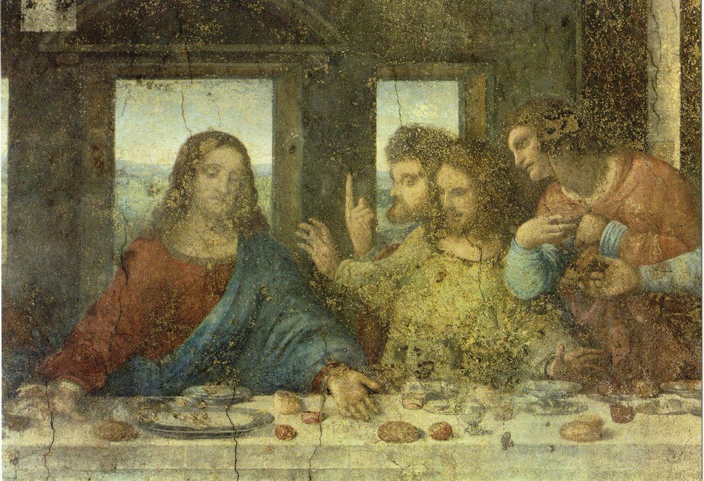 Αναπαραγωγή έργου του Leonardo Da Vinci “Μυστικός Δείπνος” (λεπτομέρεια)