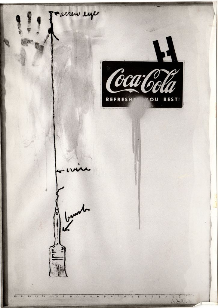 Αναπαραγωγή έργου του J. Dine “Coca-Cola”