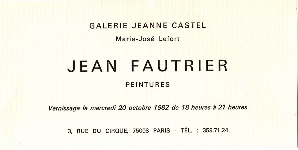 Έκθεση Jean Fautrier