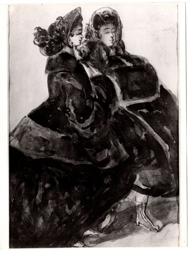 Αναπαραγωγή έργου “Deux femme au monchon”
