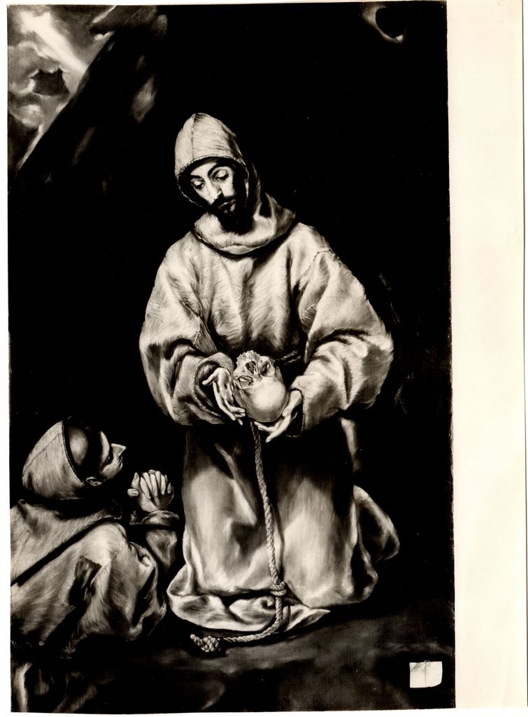 Αναπαραγωγή έργου “St Francis in Meditation with a monk”