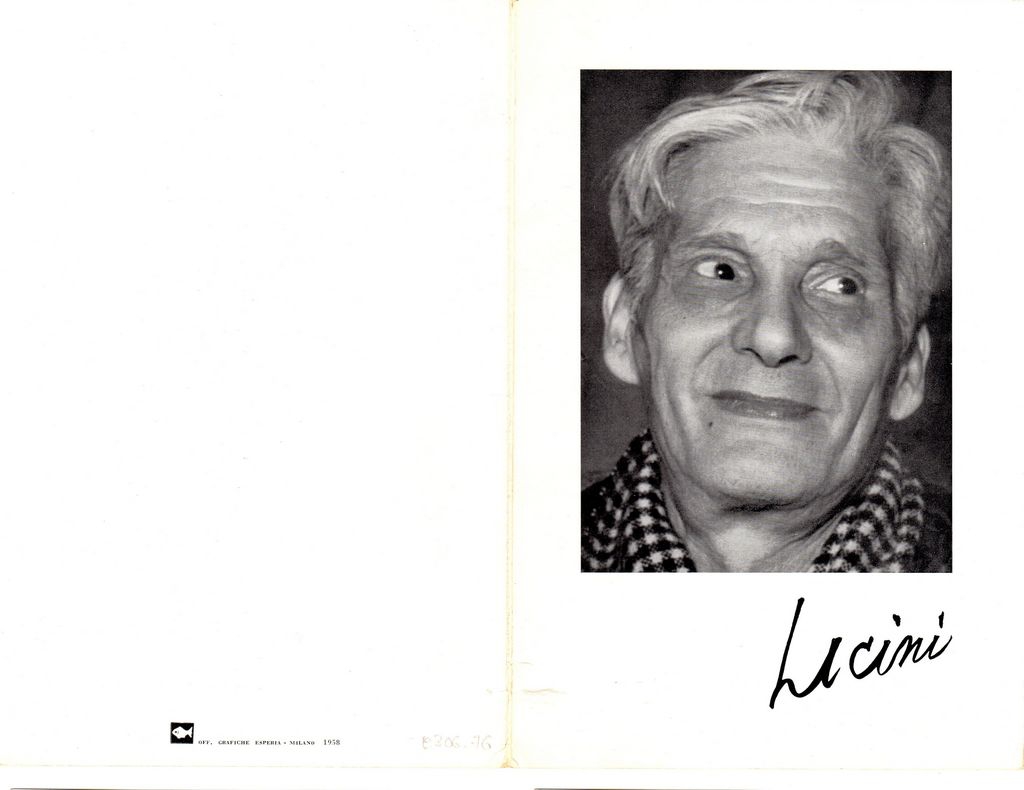Έντυπο αφιερωμένο στον Osvaldo Licini