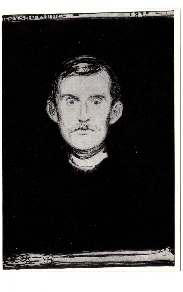E. Munch “Self-portrait with skeleton arm”