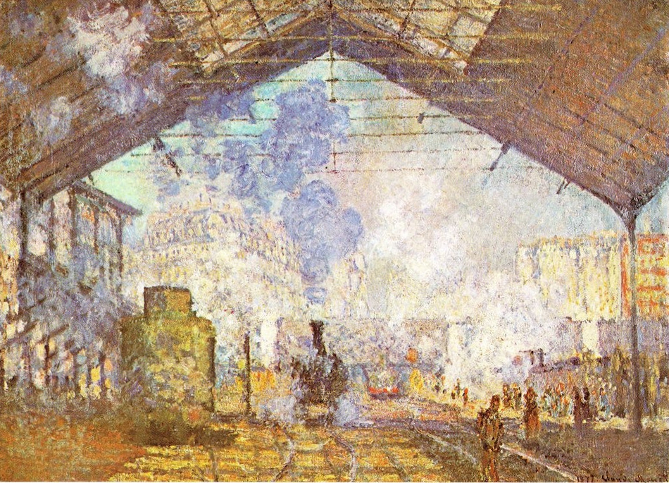 Αναπαραγωγή έργου “La gare Saint- Lazare”