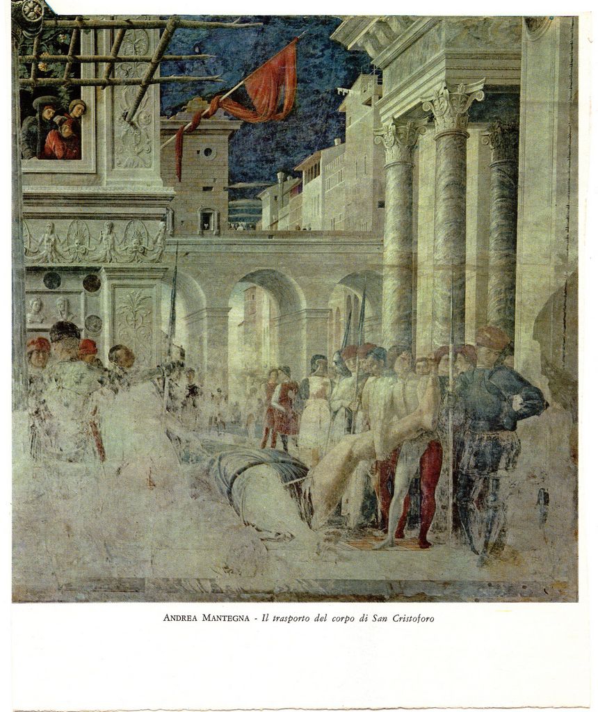 A. Mantegna “Il trasporto del corpo di San Cristoforo”