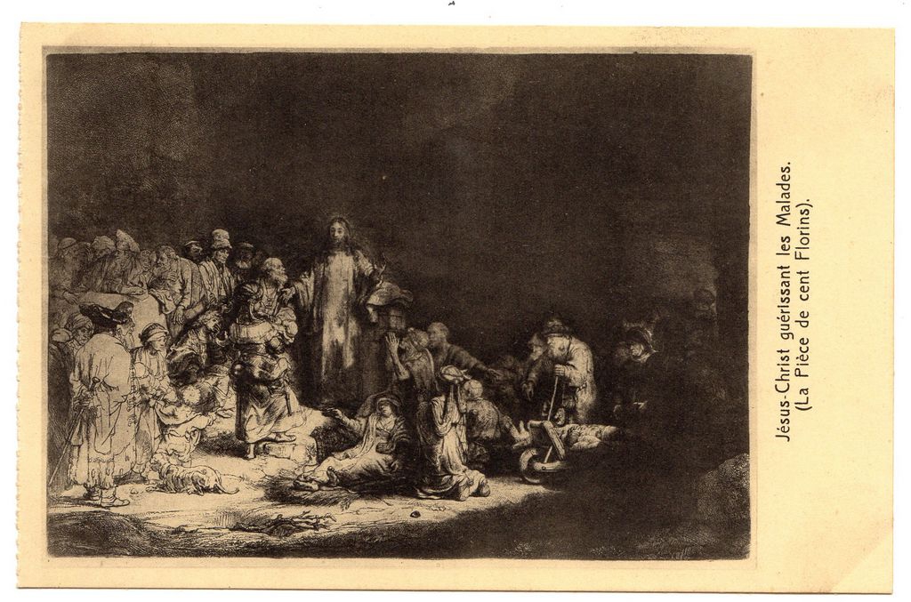 Αναπαραγωγή έργου “Jésus Christ guérissant les Malades (La Pièce de cent Florins)”