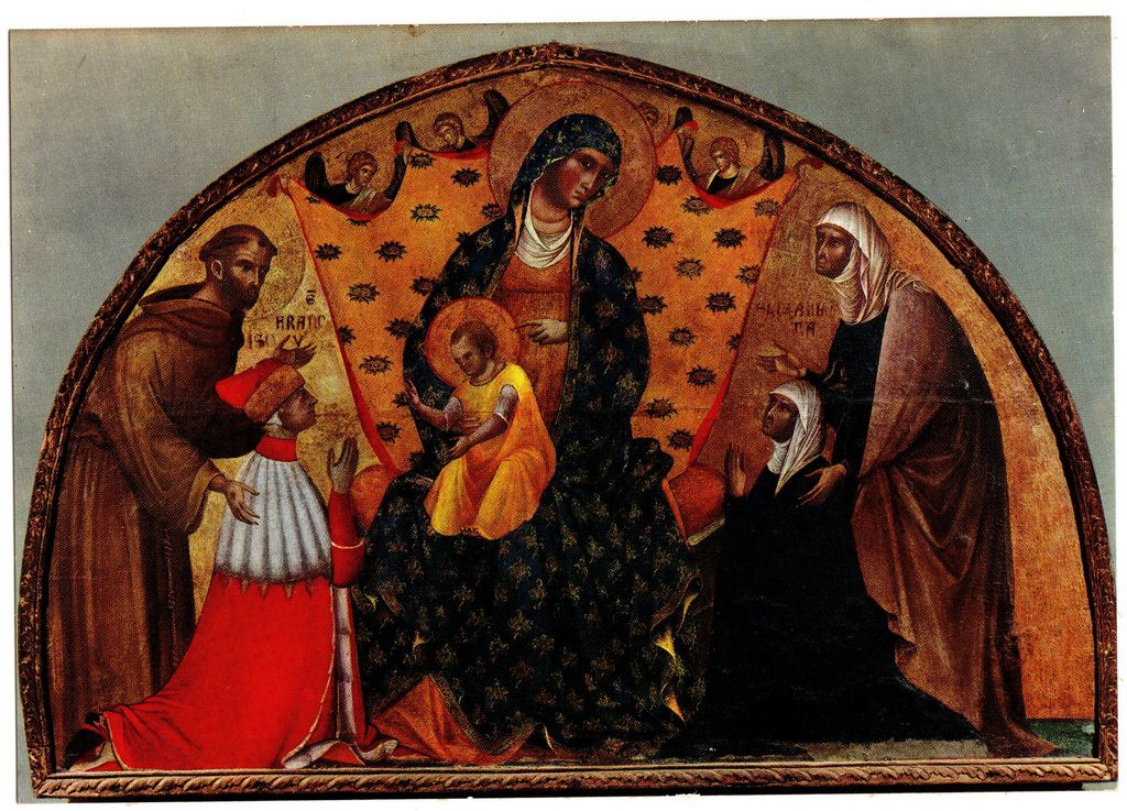 Αναπαραγωγή έργου “Madonna, S. Francesco d’ Assisi, S. Elisabetta che presentano il Doge Franc. Dandolo e la Dogaressa”
