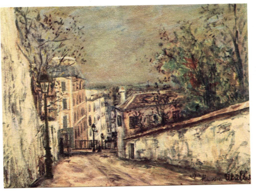 M. Utrillo “La Rue de Mont Cenis et la maison de Berlioz”