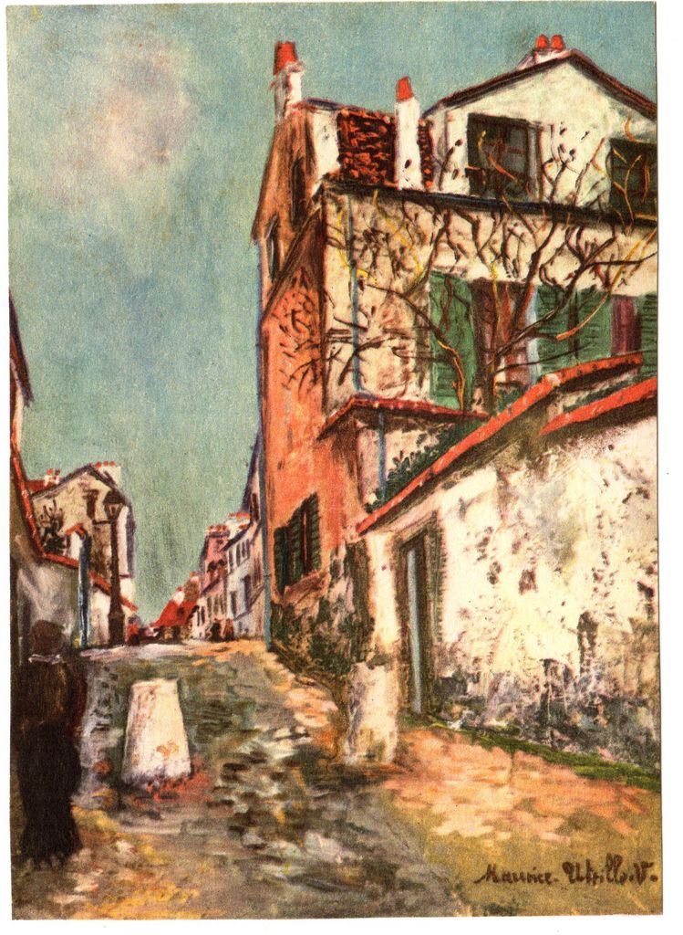 M. Utrillo “Rue Cortot à Montmartre”