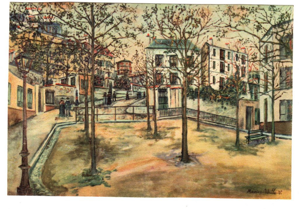 M. Utrillo “Place Ravignon à Montmartre”