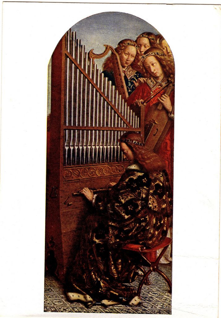 Jan van Eyck “Βωμός της Γάνδης” (λεπτομέρεια) / Ευχετήρια επιστολή