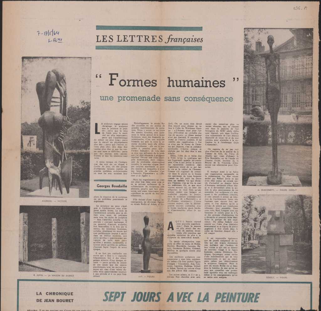 “‘Formes humaines’ une promenade sans conséquence”