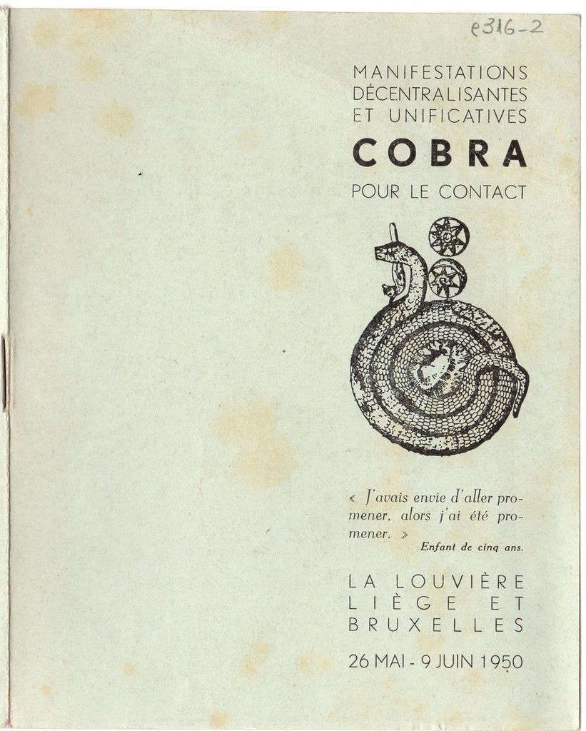 “Manifestations décentralisantes et unificatives Cobra”