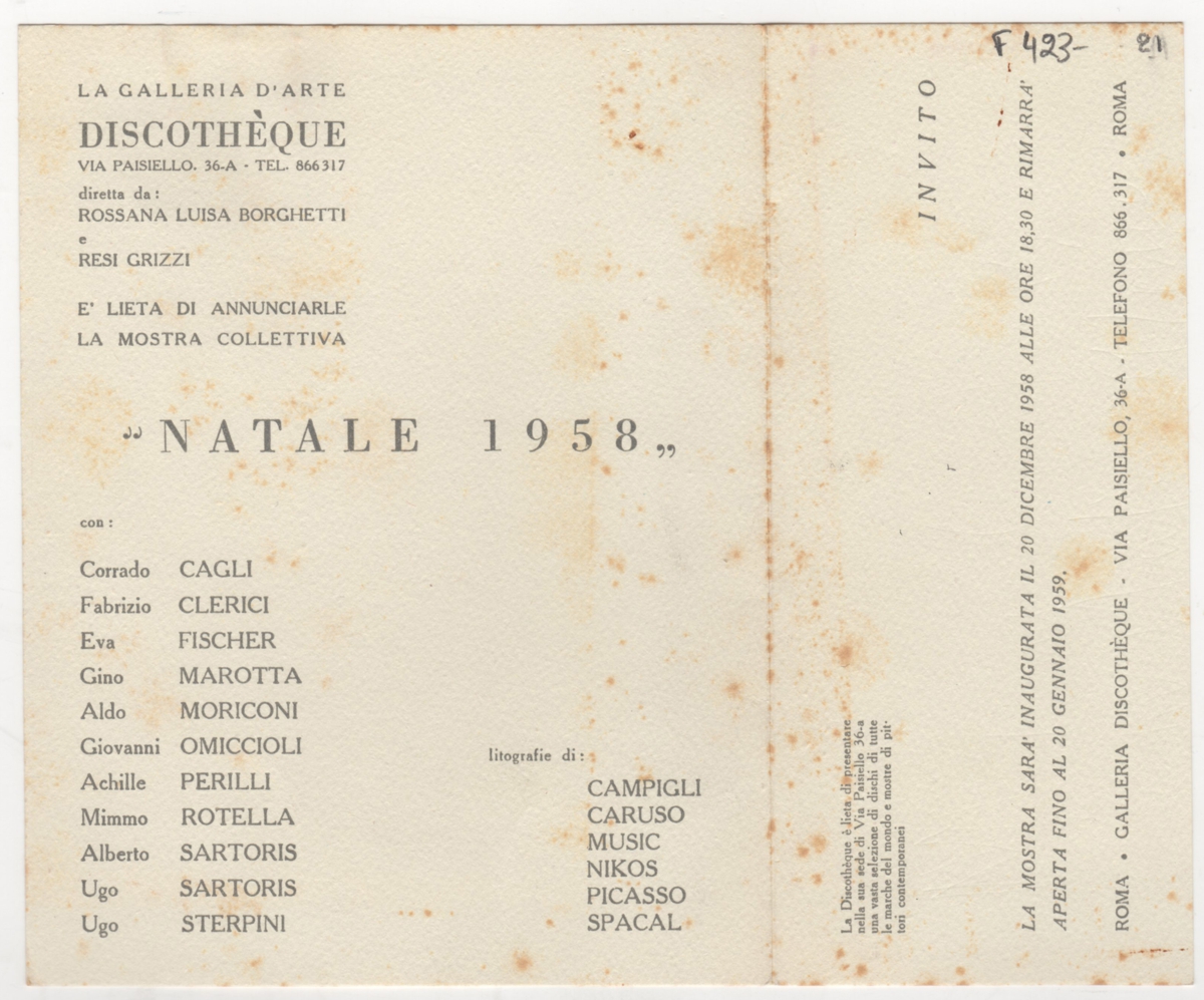 Έκθεση “Natale 1958”