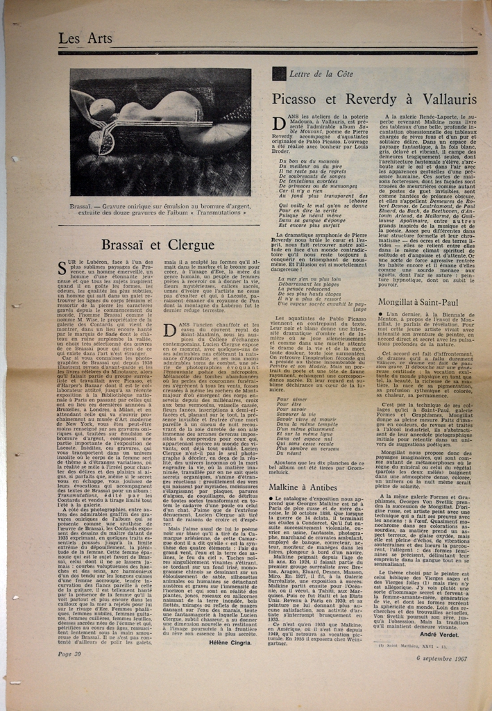 “Brassaï et Clergue”