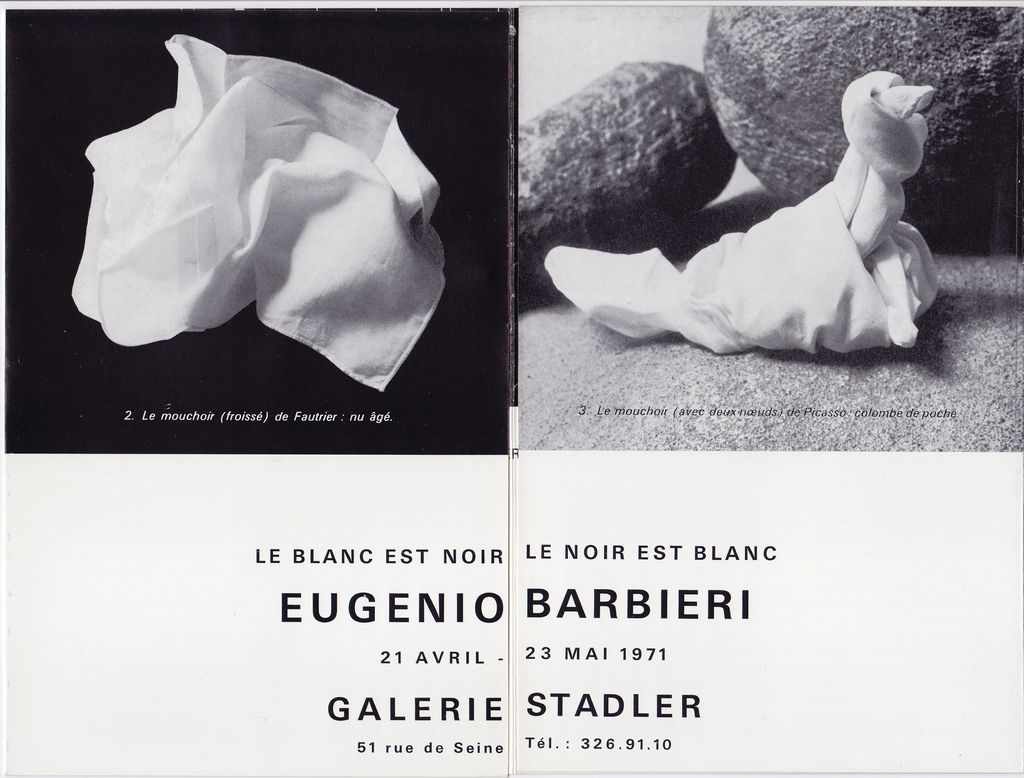 Έκθεση E. Barbieri «Le blanc est noir, le noir est blanc»