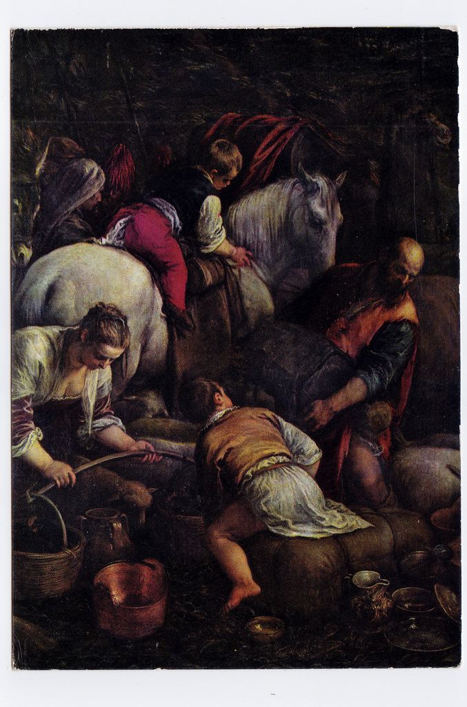 Αναπαραγωγή έργου του J. Bassano “Ritorno di Giacobbe” (λεπτομέρεια)
