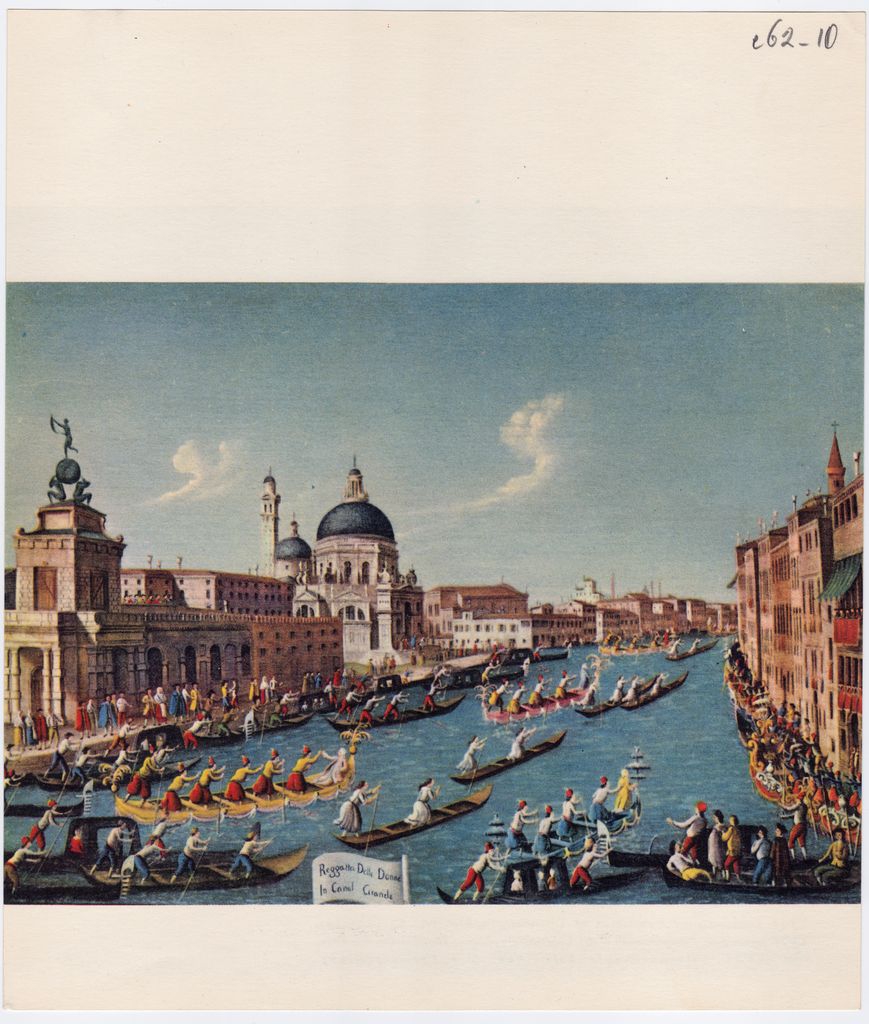 Αναπαραγωγή έργου του G. Bella [“Reggata delle Donne in Canal Grande”]