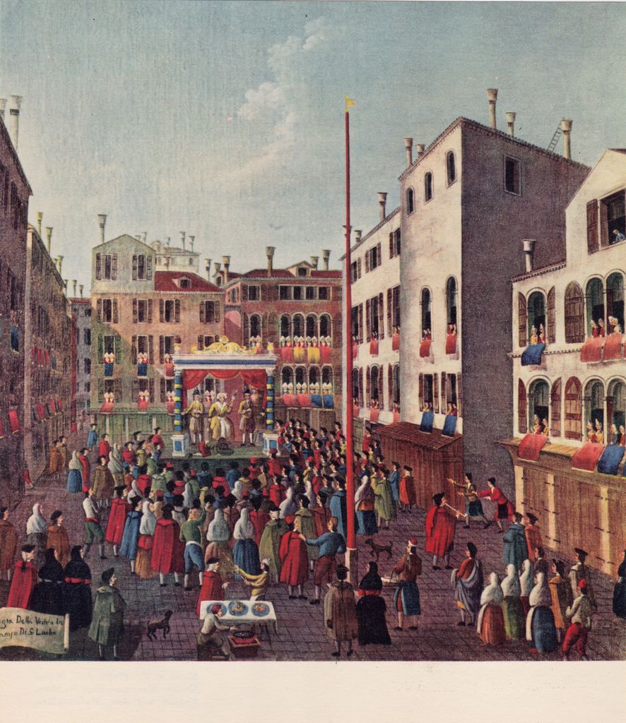 Αναπαραγωγή έργου έργου του G. Bella [“Fiera in Campo San Luca”]