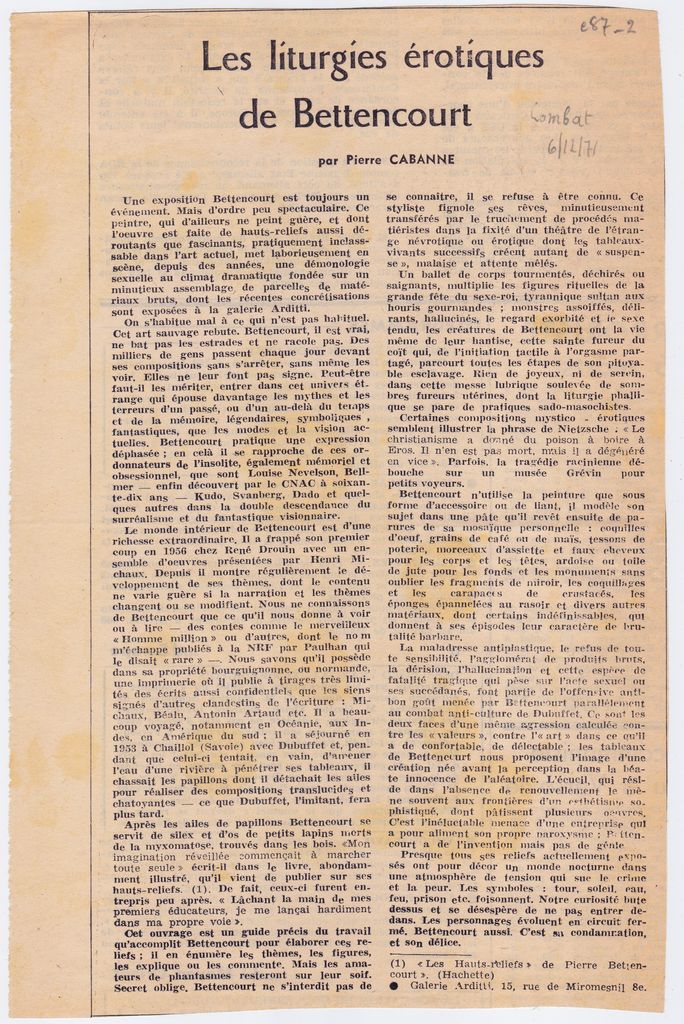 “Les liturgies érotiques de Bettencourt”