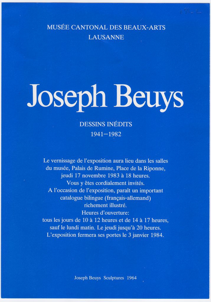 Έκθεση Joseph Beuys “Dessins inédits 1941-1982”