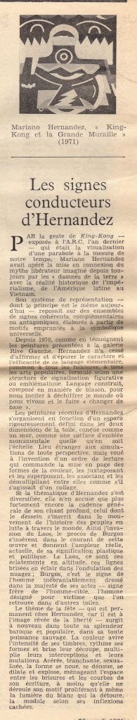 “Les signes conducteurs d’Hernandez”