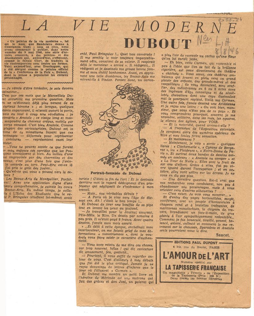 “La vie moderne. Dubout”